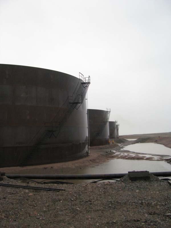 Photo 9: Baker Lake fuel tank farm. 3.3. All Weather Private Access Road (AWPAR) a.