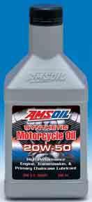 AMSOIL Synthetic 20W-50 and 10W-40 Motorcycle Oils Superior Wear Protection for Motorcycles.