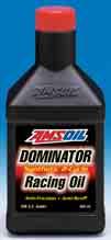 AMSOIL DOMINATOR 2-Cycle Racing Oil Reduces Heat, Friction and Wear.