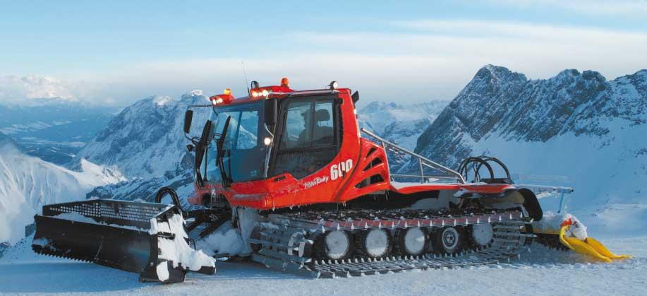 PistenBully 600 FIRE IN RED state-of-the-art technology combined with red-hot design. The PistenBully 600 opens up a new dimension in snow grooming. Both technically as well as in terms of design.