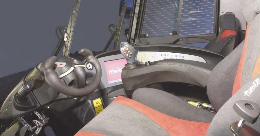 Driver-friendly cockpit An entirely new driver's cab with an exciting profile, large windows for better all-round vision and a totally revamped workplace the PistenBully 600 is setting the pace in