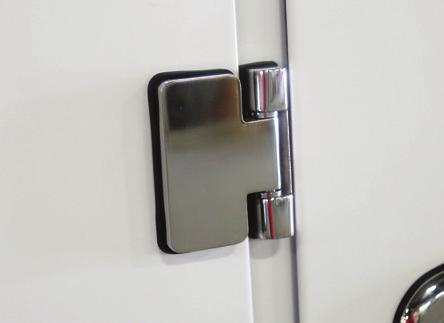 The rotating masterlock system soundly secures each door, and accepts your pad lock of choice to protect your valuable