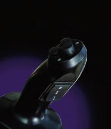 Intuitive single joystick control Precise control ranges: Three travel speeds can be preselected and individually programmed using