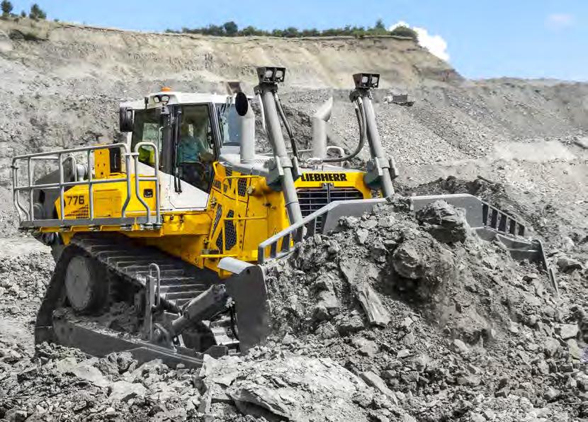 Performance Superb performance in bulldozing and ripping operations Power and innovative technology are essentially the hallmarks of Liebherr