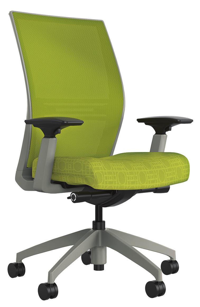 MESH BACK TASK CHAIR Sleek, aerodynamic lines give the Amplify collection power, with a look of modern design and sumptuous comfort.