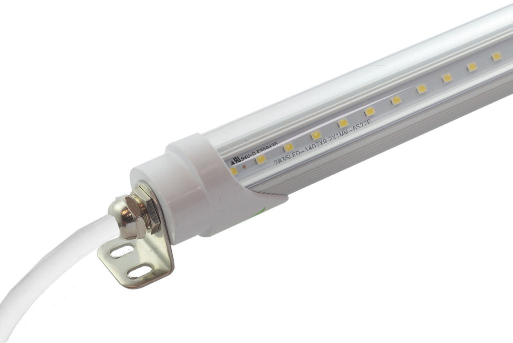 LED TRIMS & BULBS I LED T8 TUBE LAMPS T-RFG REFRIGERATOR LAMP :: T8 LED lamp operates on line voltage with existing electronic ballast or without a ballast; one socket wired to line voltage, or both