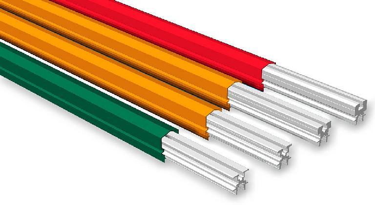 CONDUCTOR BARS 630 A 800 A CURRENT RATING 630 A 800 A 1000 A 1250 A Standard Phase cover (orange) 345102 345205 345542 345606 Standard Earth cover (green) 345123 345249 345557 345645 Medium Heat