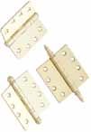 fine quality hinges are made in eleven finishes to match