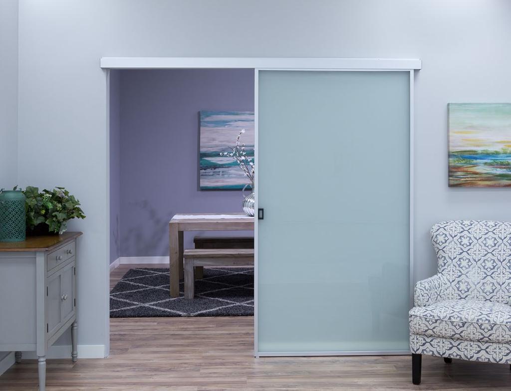 Room Dividers/White Laminate CONTEMPORARY BARN DOOR