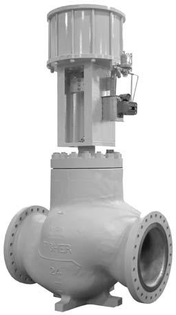 Large ET and ED Valves Product Bulletin Fisher Large ED/EWD and ET/EWT Valves NPS 12 through 30 Fisher NPS 12 through 30 CL150 through ED/EWD and ET/EWT series control valves are used for either
