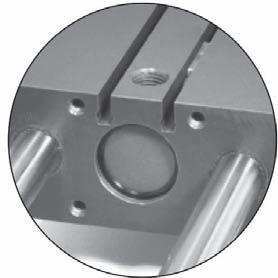 They slide into mating 4mm keyhole slots on the top face of the bearing block and are easily positioned and locked in place with a set screw.
