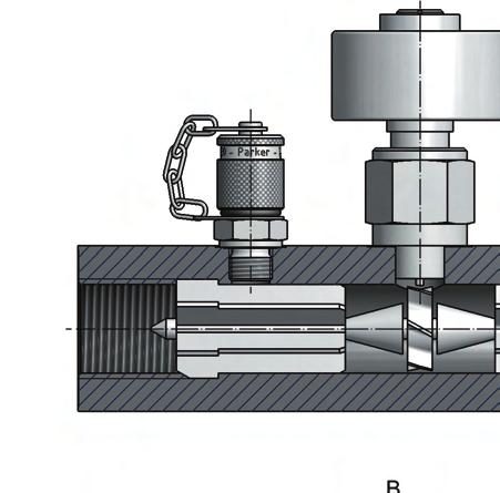 15 Turbine flow meter SCFT analogue Dimensional