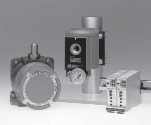 R, PIF & PIX May 2010 Description Moore Industries family of pressure-to-current transmitters provide an economical solution when a pneumatic device must interface with a data acquisiton/control