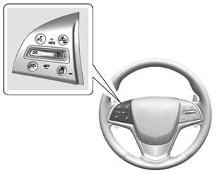 9-54 Driving and Operating Selecting the Alert Timing The Collision Alert control is on the steering wheel. Press [ to set the FCA timing to Far, Medium, Near, or on some vehicles, Off.