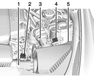 3. Remove the screws (3) on top of the cover. 4. Lift the filter cover housing away from the engine. 5. Pull out the filter. 6. Inspect or replace the engine air cleaner/filter. 7.