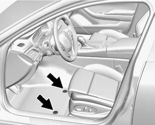 Floor Mats { Warning If a floor mat is the wrong size or is not properly installed, it can interfere with the pedals.