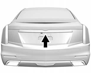 . Press the touch pad on the rear of the trunk above the license plate when all doors are unlocked.