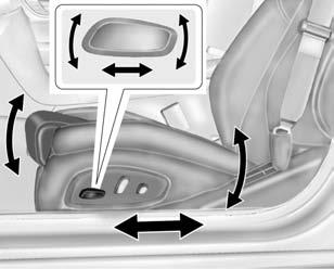 Try to move the head restraint to make sure that it is locked in place. To lower the head restraint, press the button, located on the top of the seatback, and push the head restraint down.