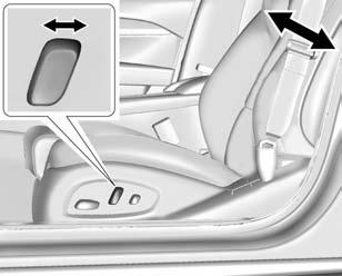 Seats and Restraints 3-5 { Warning Sitting in a reclined position when the vehicle is in motion can be dangerous. Even when buckled up, the safety belts cannot do their job.