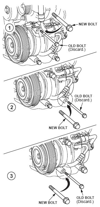10. When you have replaced the bolts, torque them in a cross pattern to 22 N.m (16 lb-ft).