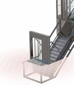 Inclined lifts are also the best solution for those areas with very pronounced slopes where isolated