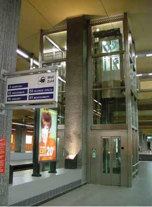 We have developed real know-how in design and manufacture of lifts for underground stations.