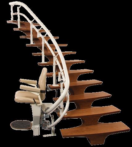 Curved Stair Lift New! More Innovation, Design & Functionality This next generation Helix II delivers on the promise of more refinement, improved ease of installation, and new features.