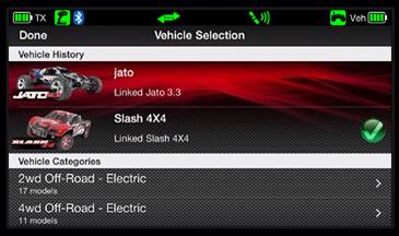 Control Drive Effects settings such as steering and throttle sensitivity; steering percentage; braking strength; and throttle trim by simply touching and dragging the sliders on the screen.