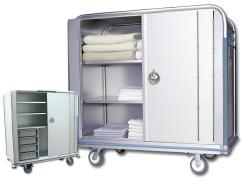 Variety of Exterior Colors L-767 The Ultimate Security Cart with Bi-fold Locking Doors Lock up Linen, Central Supplies, Scrubs or Disaster/Haz-Mat Items in this model and worry no more!