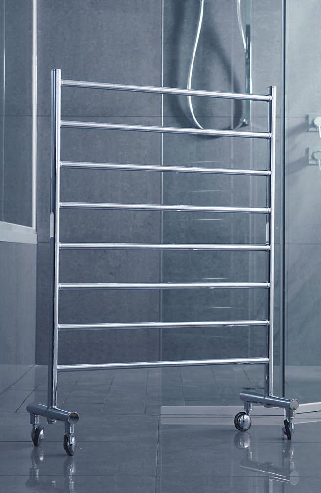 The versatile M Series Towel Rail is a free standing warmer that gives you freedom to move between rooms with ease.