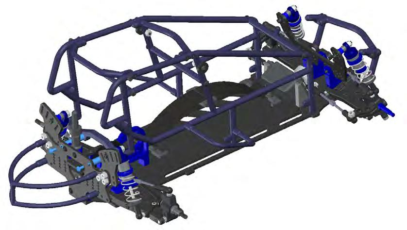 Sprint Cage: Front & Rear Bumpers to