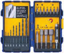 Sets 24-piece Screwdriver Bit Set 3057015 Magnetic drive guide included 4" power bits for increased accessibility Contents Quantity 3057015 #1 Phillips Insert Bit 1" 1 92005 #2 Phillips Insert Bit 1"