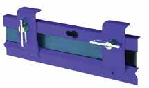 perpendicular skirt boards Anti-vibration clamp pin Interlocking clamp plates and 4' (1200 mm) clamp bar Limited