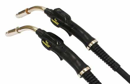 MIG Welding Products & Accessories PULSEMASTER MIG GUN SERIES FEATURES & BENEFITS One-touch, on-the-fly controls Exceptional weld bead Operator appeal and reduces operator fatigue Durable for