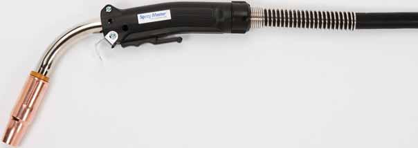 6 MIG Welding Products & Accessories SPRAY MASTER MIG GUN SERIES FEATURES & BENEFITS Operator appeal and reduces operator fatigue Field repairable Lower heat in the handle and conductor tube Standard