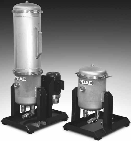 OLF Series Applications Typical applications include: Filling and flushing hydraulic units Filtration of fluids for hydraulic systems and test stands Filtration of cleaning fluids for parts washing