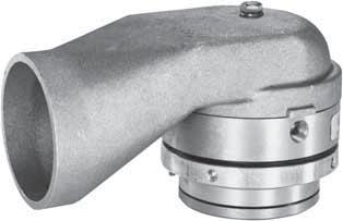 The air-operated valve allows fast vapor fl ow during loading and unloading.