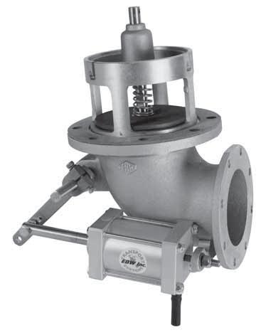 Emergency Valves Air Assisted 90 Degree Emergency Valve (Flanged) 9.12 (231.77) 14.00 (355.60) 4.