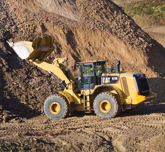 972K Wheel Loader The Cat 972K was designed to improve operator comfort, performance, and productivity, all while meeting Tier 4 Interim/Stage IIIB emission standards.