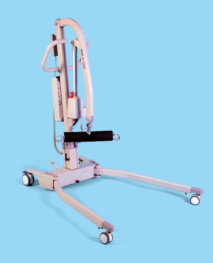 It operates like any other mobile hoist, but has the additional feature of being able to fold easily.