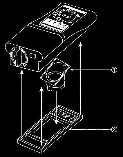2. Press the mounting plate, with the mounting coupling inserted, against the back of the irrigation controller. 3.2. WALL MOUNTING The controller mounting plate [2] can be mounted on a wall using two screws (not included).