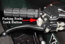 Use caution not to apply too much pressure to your front brakes so that the wheels lock up, stop turning, and cause a loss of steering control.