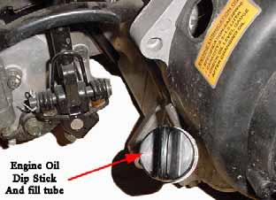Engine Oil dusty or humidity is high the engine oil should be change more frequently. Your ATV uses automotive type engine oil to lubricate the engine.