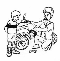 9. NEVER ride this vehicle unless it has been properly maintained and adjusted. Always perform a pre-ride inspection of your vehicle.
