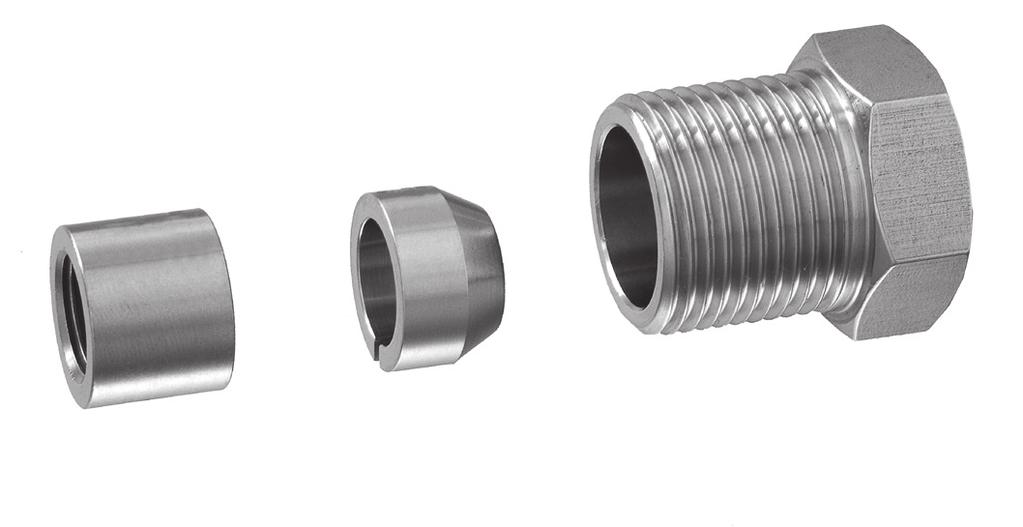 TNOLOS nti-vibration ollet land ssembly MXMTOR anti-vibration collet gland assemblies are for use in applications where there could be extreme external mechanical vibrations or shock in tubing lines.