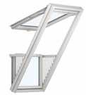Roof Window Models GGL Center pivot roof window NEW white painted roof windows For in-reach installations such as attics and bonus rooms.