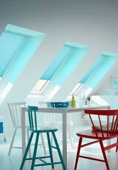 Light Control Solutions Controlling the amount of light in your room is easy with the VELUX Blind Collection available in a wide range of colours and pleated styles.