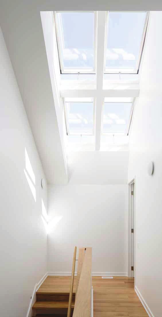 Top of Stairs Key Benefits Make an architectural statement while letting in abundant natural light. Ideal area in your home for a venting skylight to create a natural ventilation system.