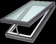 Curb mounted skylights Manual venting skylight - model VCM Factory installed blinds available on all VCM skylights 0-60 0:12-20:12 10-year installation warranty VELUX flashing required to qualify.