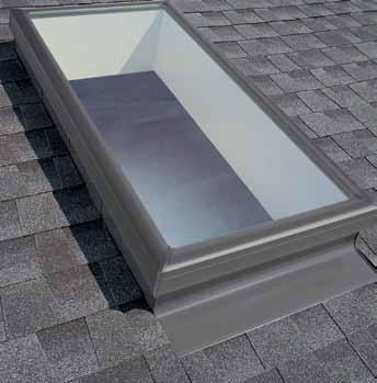 Curb mounted flashing systems Flashing must be purchased with skylights and installed properly to benefit from the No Leak warranty.
